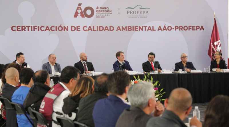 Busca alcaldía Álvaro Obregón certificación ambiental de la Profepa