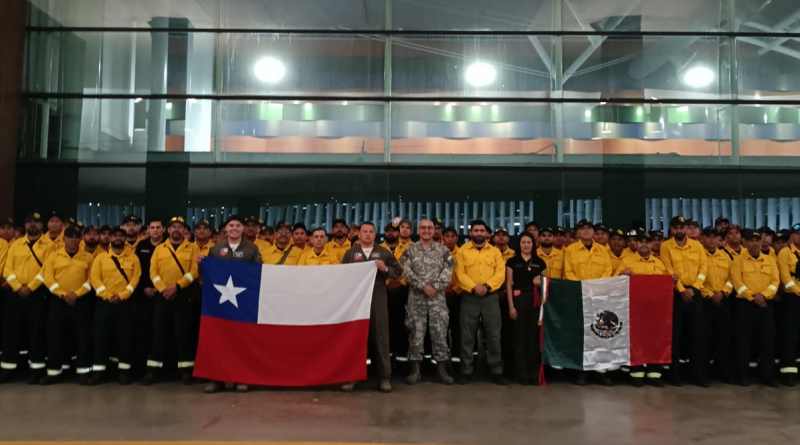 Envía México contingente a Chile para combatir incendios forestales