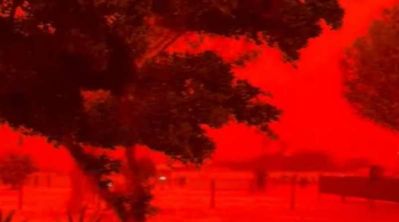 Registra Australia Occidental cielo rojo por efectos del Ciclón Tropical Narelle