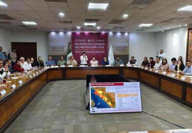 Instalan Puesto de Comando Interinstitucional en Sinaloa ante el riesgo alto por ciclones e inundaciones