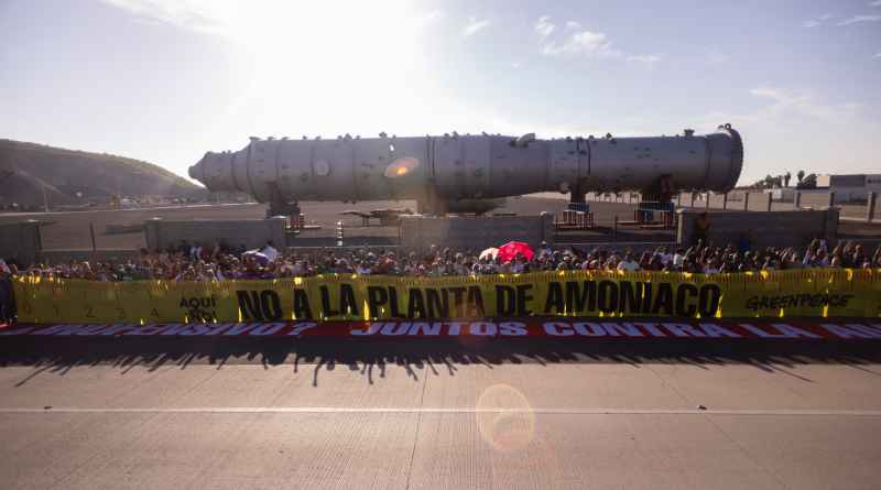 Exigen cancelar la construcción de la megaplanta de amoniaco en Topolobambo