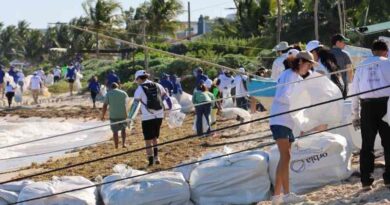 Recolectan más de 300 kilogramos de residuos sólidos en las costas de Chicxulub Puerto 